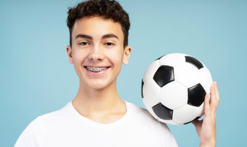 protect braces while playing sports